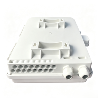 Boîtier de distribution de fibre optique carré 16 cœurs CAJA NAP FDB, boîtier de raccordement de fibre optique 16 cœurs, boîtier terminal pour FTTH