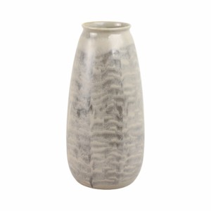 Vaso in ceramica smaltata effetto marmo artigianale, vaso per fiori testurizzato per soggiorno, decorazione per la casa, camera da letto, esposizione su tavolo - Product Image 1