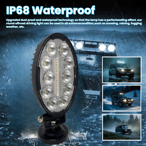5 дюймов, 40 Вт, мощные светодиодные рабочие лампы 3200 лм, фары дальнего света с ECE R10 EMC IP68 для сельскохозяйственных грузовиков, внедорожников <span class=keywords><strong>12</strong></span> 24 вольт - Product Image 4