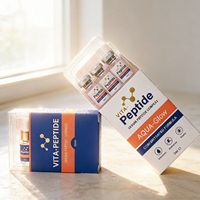 Étiquettes personnalisées pour peptides à faible MOQ et boîtes assorties, étanches et durables pour petits flacons, vente en gros pour marques de startups et usines