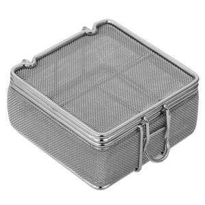 Yakalama kilitleme klipsi ile İstistackable paslanmaz çelik SS 304 ince örgü sepet - Product Image 1