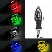 12V LED-shaped Turn signal Light with Flashing Lights and Brake Lights; Flow Indicator.