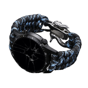 Correa de Reloj Active <span class=keywords><strong>2</strong></span> Gear S3 para Samsung Galaxy <span class=keywords><strong>Watch</strong></span> 3 4 46mm, Correa de Nailon Trenzado de 22mm para <span class=keywords><strong>Huawei</strong></span> <span class=keywords><strong>Watch</strong></span> <span class=keywords><strong>GT</strong></span>, Resistente - Product Image 1