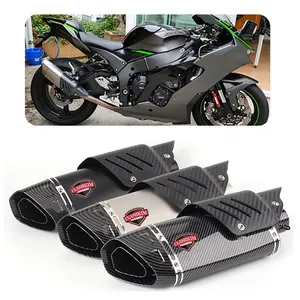 Tubo de Escape Modificado para Motocicleta, Silenciador de Escape Grande de Cuatro Esquinas, R3, R15, V3, Y15, LC135, NK250, 450SR