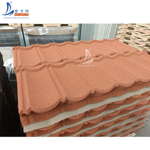 Tejas Metálicas Modernas <span class=keywords><strong>con</strong></span> Recubrimiento de Piedra, Material de Techo Ecológico y Duradero - Product Image 1