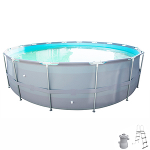 <span class=keywords><strong>Piscine</strong></span> rectangulaire <span class=keywords><strong>hors</strong></span> <span class=keywords><strong>sol</strong></span>, <span class=keywords><strong>piscine</strong></span> portable <span class=keywords><strong>avec</strong></span> structure en acier, <span class=keywords><strong>filtre</strong></span> <span class=keywords><strong>à</strong></span> <span class=keywords><strong>sable</strong></span> et échelle - Product Image 4