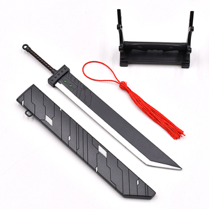 Juego caliente Final Fantasy 22cm Mini llavero Eyección Pop-up <span class=keywords><strong>Cloud</strong></span> <span class=keywords><strong>Buster</strong></span> Juego de rol Espadas Juguetes de metal con vaina - Product Image 2