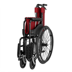 핫세일 경량 임산부 의자 도장된 스틸 프레임 충격 흡수 타이어 미끄럼 방지 핸드림 접이식 휴대용 - Product Image 6