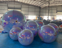 Événements PVC Miroir Sphère Boules Gonflable Disco Miroir Boule Décor Scène Publicité Ballon Promotion pour la Fête