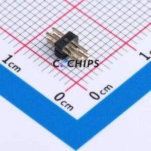 MTP315-1202S1 Pin Header Through hole Component (THT),P=1.27mm Connector 2x2P 1.27mm Double Row 4P - Product Image 1