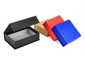 Custom Logo Printed Luxury Watch Jewelry Packaging Cheap Customized Logo <b>Empty</b> Matte Black Rigid Flip <b>Gift</b> <b>Boxes</b> - Product Image 2