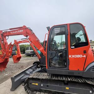 Excavatrice <span class=keywords><strong>Midi</strong></span> d'<span class=keywords><strong>Occasion</strong></span> Polyvalente, Taille Compacte et Raisonnable, KUBOTA KX080 pour la Construction Urbaine et les Travaux en Espaces Confinés - Product Image 6