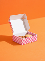 Boîte d'emballage en gros pour biscuits, boîte en papier pour biscuits et gâteaux avec séparateur, boîte en papier de qualité alimentaire pour pâtisseries et beignets