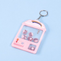 Porte-clés shaker en acrylique personnalisé en usine, forme machine à pinces, impression UV double face, motif garçon chibi mignon, pendentif de sac, cadeau en gros