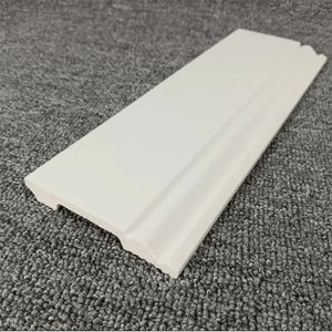 Rodapié Moderno de Poliestireno Blanco para Villas y Hoteles, Moldura para Suelos, Impermeable, Anti-Insectos, Resistente a la Putrefacción, Fácil de Instalar - Product Image 1