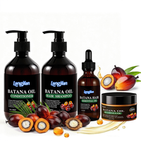 Kit de Croissance Capillaire Professionnel Végan Anti-Casse et Revitalisant pour le Cuir Chevelu, Épaississant à la Batana, pour Salons de Coiffure