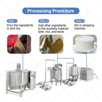 Machine industrielle automatique d'aération de crème, mélangeur de pâte à gâteau SUS304 CE 15kW pour ligne de production continue