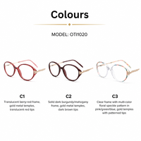 Nuevas Gafas Ópticas de Moda para Mujer, Montura Ovalada Completa TR, Anti Luz Azul, Personalizadas, Venta al Por Mayor