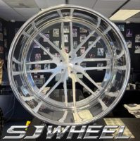 Jantes forgées SJ Custom 6061-T6 en 2 parties, à déport profond, de 20 à 26 pouces, 5x120, pour Cadillac Deville, Chevy Chevelle