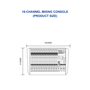 มิกเซอร์เสียงบลูทูธระดับมืออาชีพ IPALead MC-216 16 ช่องสัญญาณ พร้อมระบบเสียงเซอร์ราวด์ วัสดุพลาสติก รองรับ MP3 สำหรับดีเจ ควบคุมการแสดงบนเวที ใช้พลังงาน 48V - Product Image 2