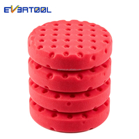 EVERTOOL Tampons de polissage composés de 6 pouces Matériau éponge pour polisseuse tampon de voiture avec plaque de support requise