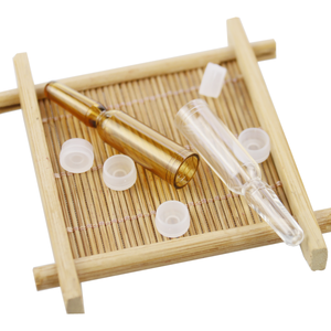 Vente en gros de bouteilles à rouleaux en plastique transparent ambré de 1ml-5ml Bouchon en liège doré pour huile essentielle soins de la peau sérums produits de soins de la peau - Product Image 6