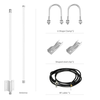 Antenne omnidirectionnelle étanche en fibre de verre 4G 5G LoRa 915 MHz UHF VHF double bande pour la réception en station de base