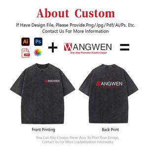 เสื้อยืดสตรีทแวร์ขายส่ง ออกแบบลายพิมพ์ตามสั่ง ทรงโอเวอร์ไซส์ สไตล์ฮิปฮอป น้ำหนัก 200 กรัม ลายมัดย้อมสีพื้น สำหรับผู้ชาย - Product Image 2