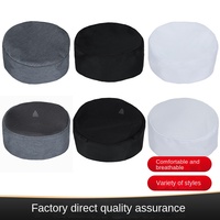Gorro de Chef Estilo Japonés/Coreano 100% Algodón, Gorro de Trabajo para Cocina de Hotel, Transpirable, Unisex, con Logotipo Personalizado, para las Cuatro Estaciones