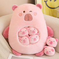 Peluche Capybara Simulation Cochon d'Inde Jouet en Peluche Doux Créatif Cadeau d'Anniversaire Anime Capibara