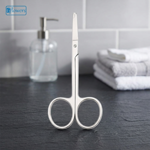 Stainless Steel <b>Left</b>-<b>Handed</b> Nail <b>Scissors</b> Straight Blade Sharp Tip Round Handle Durable Manicure Tool for Adults - Product Image 2