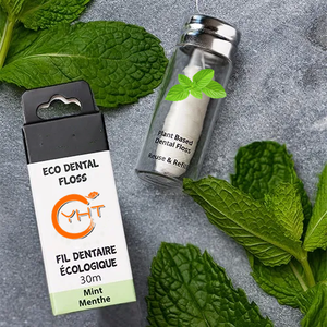 <span class=keywords><strong>Fil</strong></span> dentaire zéro déchet, sans cire, naturel, écologique, pour un nettoyage <span class=keywords><strong>interdentaire</strong></span> - Product Image 1