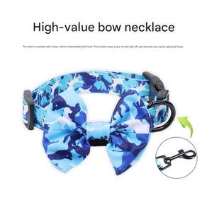 위장 시리즈 4 피스 개 가슴 하네스 세트 통기성 디자인 및 반사 세부 사항 야외 활동 개 하네스 - Product Image 4