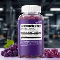 Gummies de créatine monohydrate RH Daily Dose 5000 mg par portion Certifiées HALAL Nutrition Fitness Musculation Haute Intensité