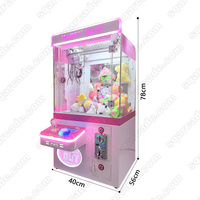 Machine de jeu d'arcade à monnayeur Shuangqu Mini, type grue à peluches et bonbons, avec accepteur de billets, vente en gros d'usine, 35kg
