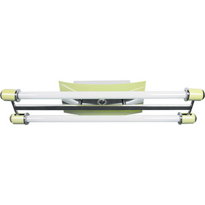 2 XG13 T8 60cm L.70xAn.16x Al.9cm Lámparas de pared Verdes/cromadas - Product Image 1