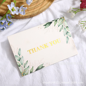 Carte de voeux de joyeux anniversaire personnalisée en feuille d'or avec logo imprimé pour le Nouvel An Impression offset Cartes de remerciement en papier Graduation - Product Image 6