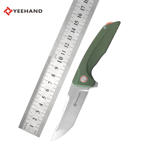 Couteau pliant en fibre de carbone floral en lin D2 <span class=keywords><strong>lame</strong></span> haute dureté pratique pince arrière Application industrielle fabricant direct - Product Image 6