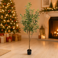 Plantes artificielles, prix d'usine, arbre d'olive, feuille en soie