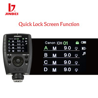 Disparador de Flash TTL JINBEI TR-Q7II con Sistema Inalámbrico de 2.4G para Luces de Flash de Cámara de Estudio y Exteriores