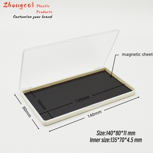 Palette de <span class=keywords><strong>maquillage</strong></span> <span class=keywords><strong>vide</strong></span> à 10 grilles avec couvercle transparent et base rose pour fard à paupières personnalisé et cosmétique - Product Image 2