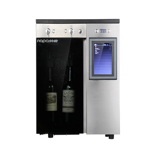 Pantalla de visualización transparente <span class=keywords><strong>Enfriador</strong></span> de <span class=keywords><strong>vino</strong></span> eléctrico de acero inoxidable Dispensador de máquina expendedora de <span class=keywords><strong>2</strong></span> <span class=keywords><strong>botellas</strong></span> para uso doméstico - Product Image 1
