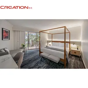 مجموعات كاملة من أثاث غرف النوم ، مستلزمات الفنادق, مجموعة مكونة من 5 نجوم ، أثاث غرف فاخرة وعصرية ، مصنوعة من خشب ISO9001