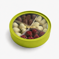 Boîte en carton rigide biodégradable de qualité alimentaire avec revêtement en aluminium pour l'emballage du chocolat