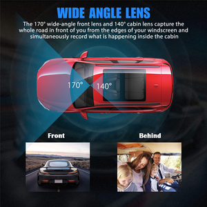 Mini caméra embarquée double objectif 4K+1080 2160P WIFI GPS avec puce Novatek 96675 et capteur <span class=keywords><strong>Sony</strong></span> IMX335, vision nocturne, pour voiture et taxi - Product Image 6