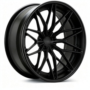 Jantes en alliage forgées sur mesure 18-21 pouces 5x112, concaves profondes, noir brillant, pour <span class=keywords><strong>Audi</strong></span> Q7 Q8 <span class=keywords><strong>SQ5</strong></span> RSQ8 A4 A6 RS4, SUV haut de gamme modifiés - Product Image 3