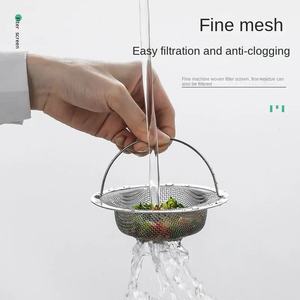 Evrensel paslanmaz çelik kevgir ve süzgeç lavabo filtre ekran mutfak çöp tahliye sepeti sebze havza Metal kevgir - Product Image 4
