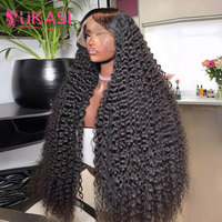 Peluca frontal de encaje HD 13x6 pre-arrancada al por mayor, cabello humano virgen brasileño sin procesar, peluca frontal de encaje HD 5x5 sin pegamento con ondas rizadas de 30 pulgadas