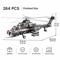 Ensemble de blocs de construction hélicoptères de combat Thunderbolt et avions de chasse – Vente en gros pour distributeurs de jouets, modélistes et magasins d'articles de loisirs