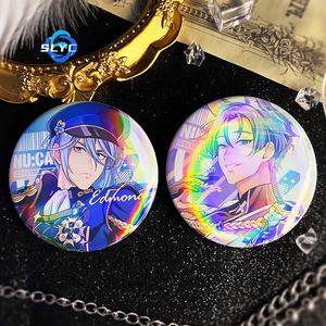 <span class=keywords><strong>Nu</strong></span> Carnaval Jeu Anime Edmond Olivine Kuon Métal Émail Laser Badge Anime Otaku Cadeau - Product Image 2